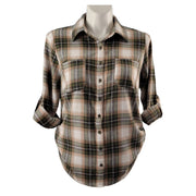 Derek Heart Plus Roll Tab/Roll Side Flannel Shirt