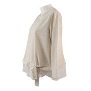 Loft Plus Layered Hem (Twofer) Blouse