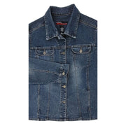 Kikit Jeans by Maurice Sasson Straight Hem Denim Jacket Sz L