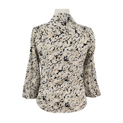 Alfani Women's Printed Button-Front Blouse Size L