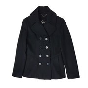 Guess Women's Wool Blend Double Breasted Peacoat