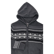 Eddie Bauer Women's Fair Isle Full Zip Hooded Cardigan Sweater