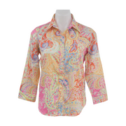 Lauren Ralph Lauren Paisley Button Up Blouse