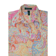 Lauren Ralph Lauren Paisley Button Up Blouse