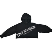True Religion Cropped Graphic Hoodie