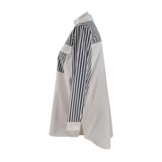 Ashley Stewart Striped Cotton Blend Shirt - NWT