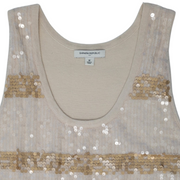 Banana Republic Scoop Neck Sequined Sweater Tank Top Size M