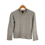 Banana Republic Cable Knit Sweater Gray Small