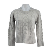 Banana Republic Cable Knit Sweater Gray Small