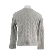 Banana Republic Cable Knit Sweater Gray Small