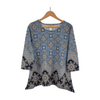 Ruby Rd. Embellished Topaz Top Large