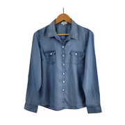 Crown & Ivy Chambray Shirt Size Large