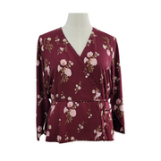 Old Navy V-Neck Faux-Wrap Tie-Waist Long Sleeve Top XL - NWT