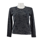 Lauren Ralph Lauren Long Sleeve Paisley Print T-Shirt Size XL