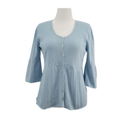 Dressbarn Open Stitch Bell Sleeve Sweater Size L