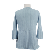 Dressbarn Open Stitch Bell Sleeve Sweater Size L