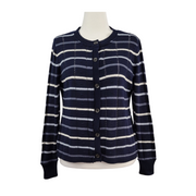 Belle by Belldini Striped Cardigan Size L