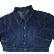 Ashley Stewart Cropped Denim Jacket Size 20W