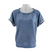 Velvet Heart Raglan Chambray Top Size S