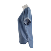 Velvet Heart Raglan Chambray Top Size S