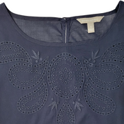 Banana Republic Eyelet Cap Sleeves Top Size S