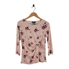 Liz Claiborne Career Pink Floral Top Size S