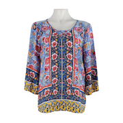 Zac & Rachel Floral Patchwork Blouse Size M