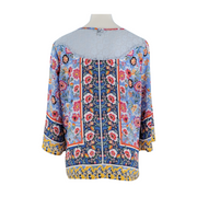 Zac & Rachel Floral Patchwork Blouse Size M