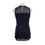 Vince Camuto Sleeveless Sheer Panel Top Size S