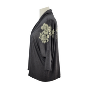 Liberty Wear Open Front Embellished Cardigan Size L/XL - NWT