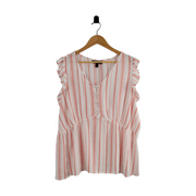 Lane Bryant Ruffled Sleeves Top Size 20