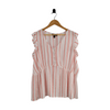 Lane Bryant Ruffled Sleeves Top Size 20