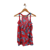 Kut from the Kloth Floral Ruffle Tank Top Size L