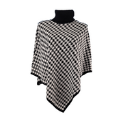 chico's Houndstooth Knit Poncho Size L/XL