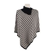 chico's Houndstooth Knit Poncho Size L/XL