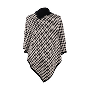 chico's Houndstooth Knit Poncho Size L/XL