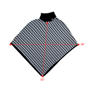 chico's Houndstooth Knit Poncho Size L/XL