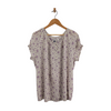 Blue Mountain Women's Floral Short Sleeve Top Size 1X