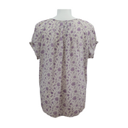 Blue Mountain Women's Floral Short Sleeve Top Size 1X