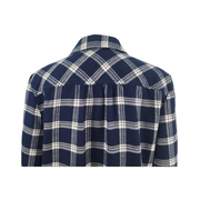 Lands' End Women's Navy Blue Flannel Shirt Size M Tall