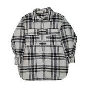 H&M Women's Oversized Wool-Blend Shacket Size M