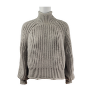 H&M Women's Chunky Knit Mock Neck Sweater Size M - NEW