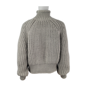 H&M Women's Chunky Knit Mock Neck Sweater Size M - NEW