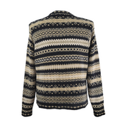 Talbots Women’s Fair Isle Pattern Silk Blend Cardigan Sweater Size XL
