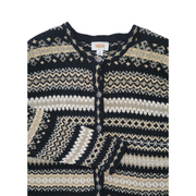 Talbots Women’s Fair Isle Pattern Silk Blend Cardigan Sweater Size XL