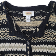 Talbots Women’s Fair Isle Pattern Silk Blend Cardigan Sweater Size XL