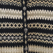 Talbots Women’s Fair Isle Pattern Silk Blend Cardigan Sweater Size XL