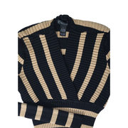 INC International Concepts Women’s Metallic Surplice Sweater Size L