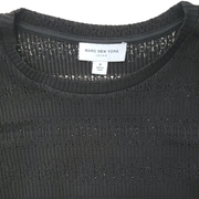 Marc New York Jeans Textured Ruffle-Sleeve Knit Top Size M