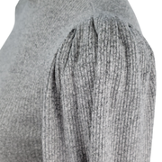 Express Puff Sleeve Mock Neck Ribbed Bodysuit Size M